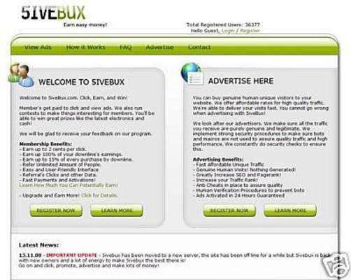 Product picture 5iveBux PTC Script - Many Features - Authorized Reseller - Original One!